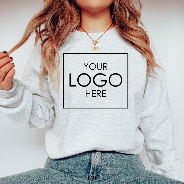 Sudadera Personalizado Empresa Marca Business Logo Crewneck (Subido por el creador)