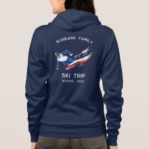Sudadera Personalizado en viaje de esquí familiar Reunión
