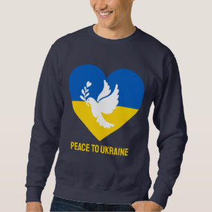 Sudadera Personalizado envía mensajes de paz a Ucrania