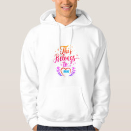 Sudadera Personalizado "Esto Pertenece A" Personalizado Hoo