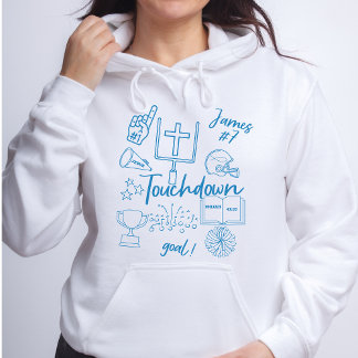 Sudadera Personalizado Faith Football Touchdown