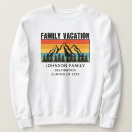 Sudadera Personalizado Familia Vacaciones Montañas Senderis