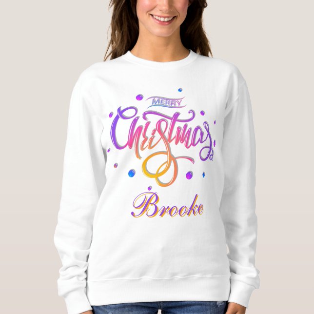 Sudadera Personalizado familiar monogramada de Navidades co (Anverso)