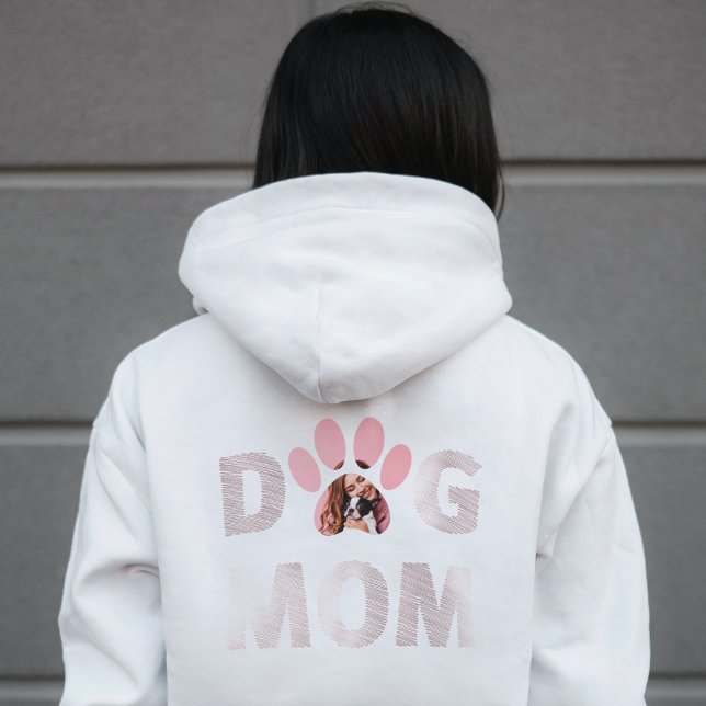 Sudadera Personalizado fotográfico Perro Mom Paw Foto Rosa  (Subido por el creador)