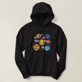 Sudadera Personalizado Galaxia espiral Edge Universo negro 