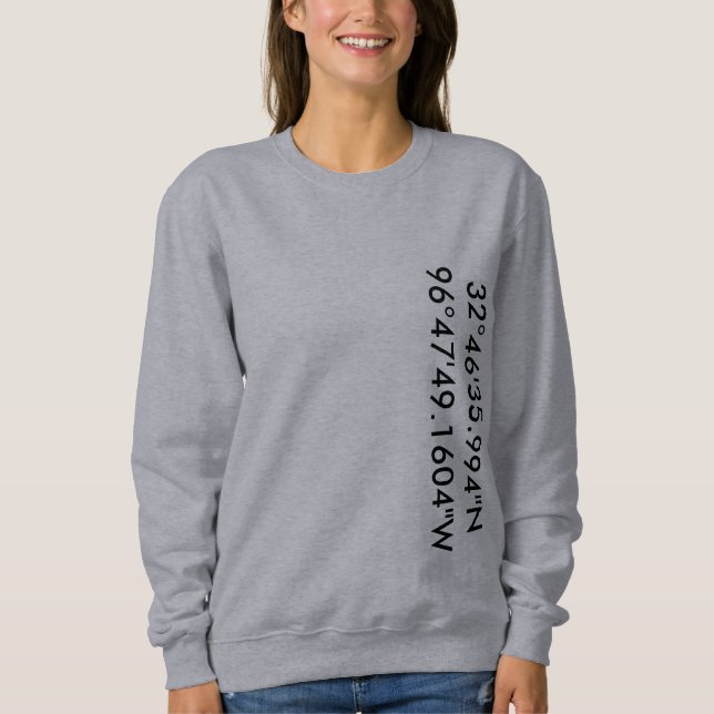 Sudadera Personalizado GPS Sweatshirt (Anverso)