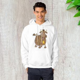 Sudadera Personalizado gracioso vaca marrón con animal gran