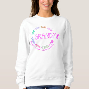 Sudadera Personalizado GRANDMA Nana Mimi Gigi Día de la Mad