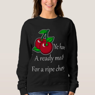 Sudadera Personalizado Green Red Cherries Fruto Vector Art