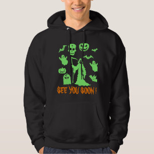 Sudadera Personalizado Halloween Grim Reaper Pun Nos vemos