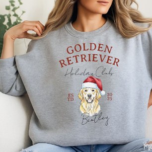 Sudadera Personalizado Holiday Club Golden Retriever