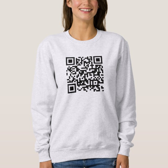 Sudadera Personalizado Impresión de doble cara Código QR Mu (Anverso)