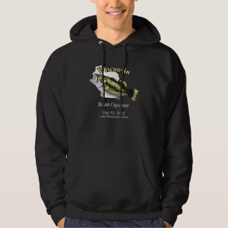 Sudadera Personalizado Lago/Fecha Wisconsin Bass Opener Osc