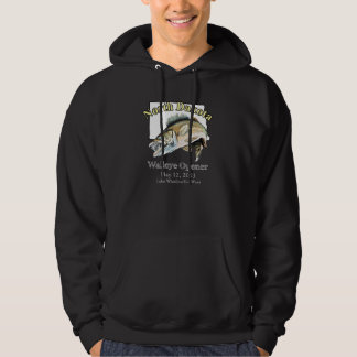Sudadera Personalizado Lake and Date North Dakota Walleye O