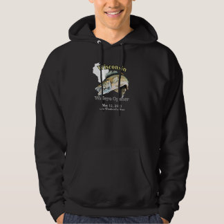 Sudadera Personalizado Lake/Date Wisconsin Walleye Opener