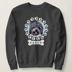 Sudadera Personalizado lindo Mascota Dog Photo and Name on