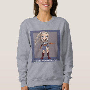 Sudadera Personalizado lindo viking Chica Warrior
