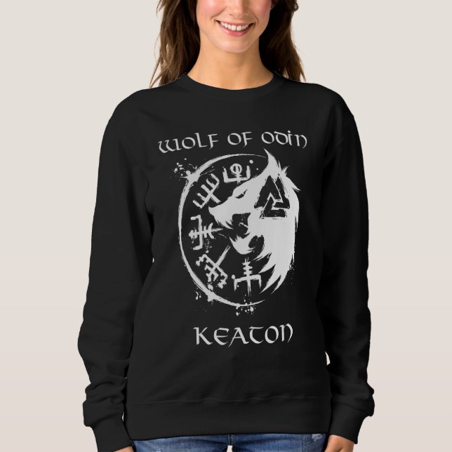 Sudadera Personalizado Lobo De Odin Keaton (Anverso)