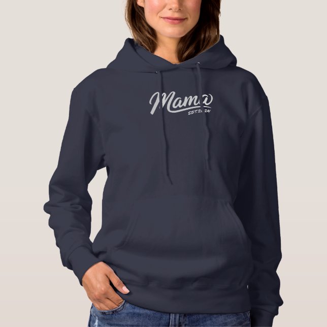 Sudadera Personalizado Mama Est. Sweatshirt - Mamá personal (Anverso)