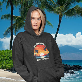 Sudadera Personalizado Maui viaje a Guay Sunrise Palm Tree 