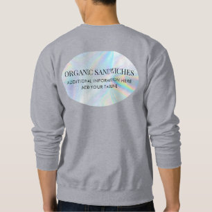 Sudadera Personalizado Minimalista de nombre de empresa mod