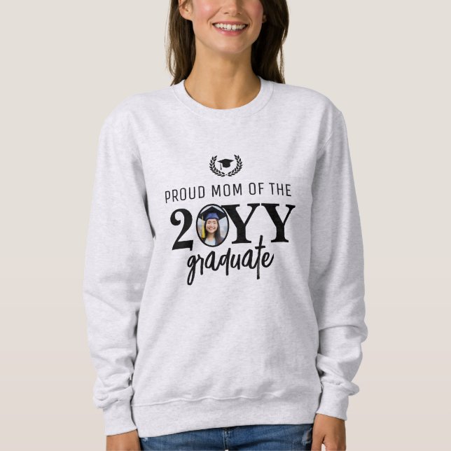 Sudadera Personalizado moderna y orgullosa madre de padre g (Anverso)