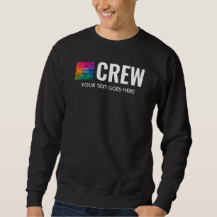 Sudadera Personalizado negro de impresión frontal y trasera