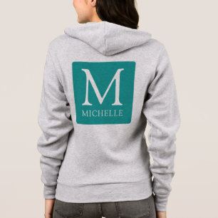 Sudadera Personalizado Nombre Monograma Mujeres Impresión f
