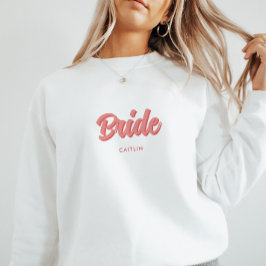 Sudadera Personalizado "Novia" rosa, soltera, ducha de novi