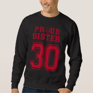 Sudadera Personalizado Orgullosa Hermana De Fútbol Número 3