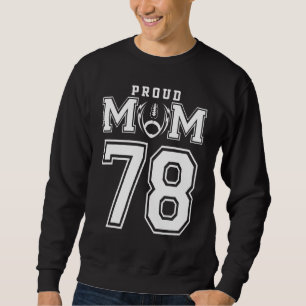 Sudadera Personalizado Orgullosa Madre número 78 Personaliz