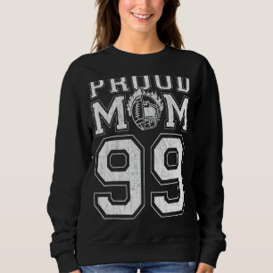Sudadera Personalizado Orgullosa Mamá De Fútbol Número 99 P