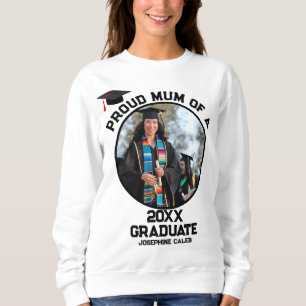 Sudadera Personalizado Orgullosa Mamá de una foto de gradua