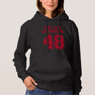 Sudadera Personalizado Orgulloso Fútbol Abuelo Número 48 R