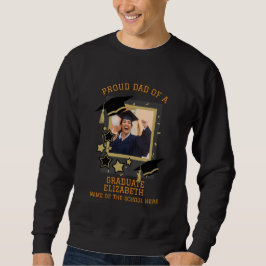 Sudadera Personalizado orgulloso padre de una foto de gradu