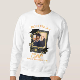 Sudadera Personalizado orgulloso padre de una foto de gradu
