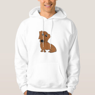 Sudadera personalizado rojo dachshund unisex