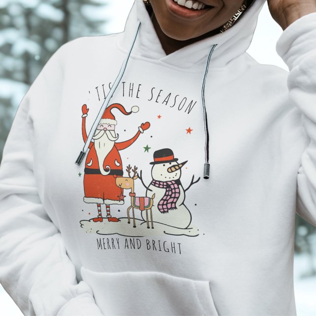 Sudadera Personalizado Santa Snowman Estrella Hygge Navidad (Subido por el creador)
