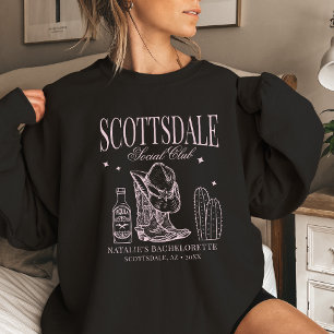 Sudadera Personalizado Scottsdale Bachelorette Party Social