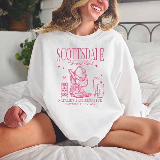 Sudadera Personalizado Scottsdale Bachelorette Party Social (Subido por el creador)