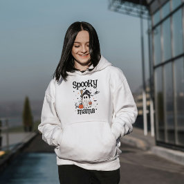 Sudadera Personalizado Spooky Mama Halloween - Fantasma, Ga