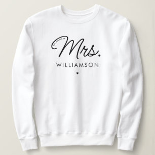 Sudadera Personalizado Sra. Est. Guión moderno elegante rec
