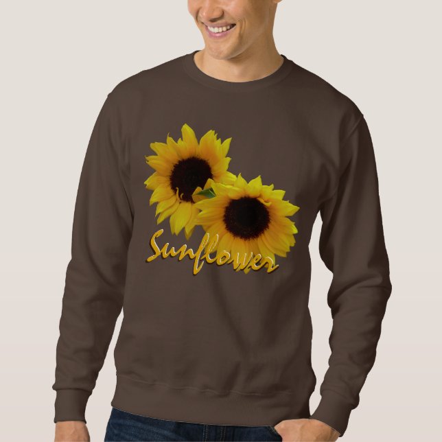 Sudadera Personalizado Sunflower Shirt de los hombres (Anverso)