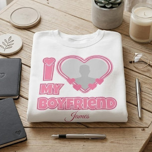 Sudadera Personalizado Te Amo Mi Novio – Agregar Foto y Nom