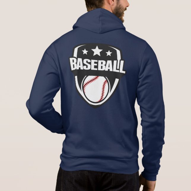 Sudadera Personalizado Texto Béisbol (Reverso)