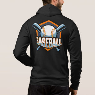 Sudadera Personalizado Texto Béisbol