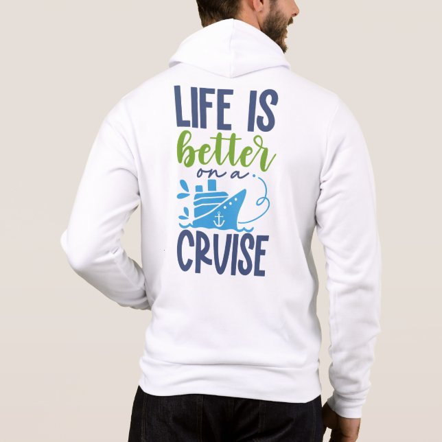 Sudadera Personalizado Texto / Nombre Cruceros (Reverso)