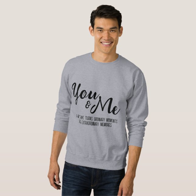 Sudadera Personalizado Tú Y Yo Para Él (Anverso completo)