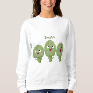 Sudadera Personalizado vegetal de alcachofas de canto lindo
