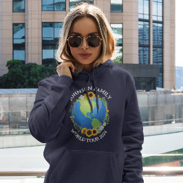Sudadera Personalizado World Tour Earth Sunflowers Viajes e